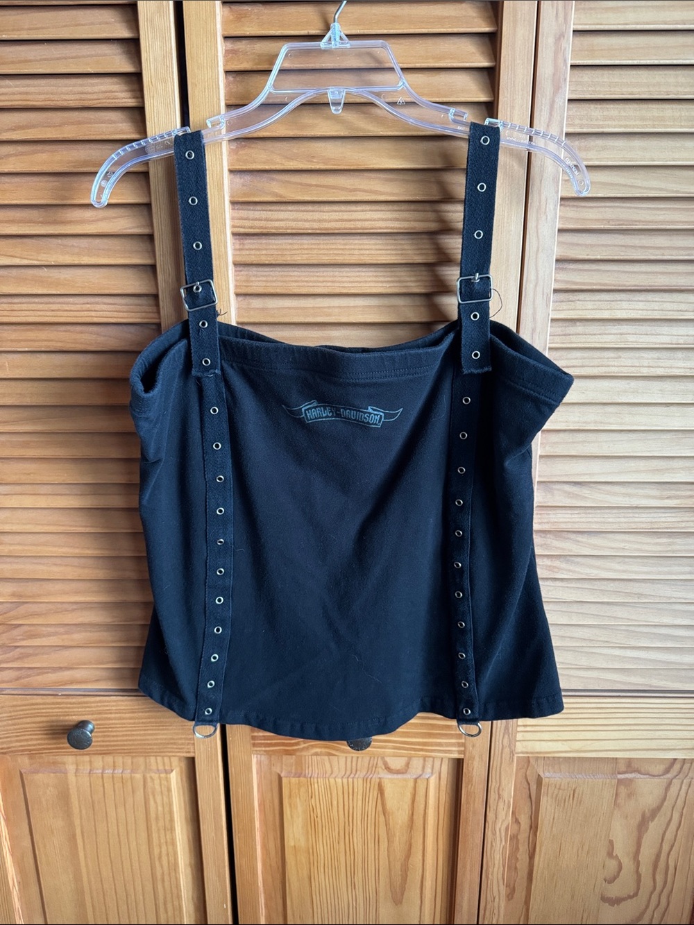 Harley Davidson Women’s Black Strap Halter Top